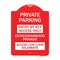 Signmission Entry by Key Access Estacionamiento Privado Acceso Con Llave Solamente Alum, 18" H, RW-1824-24092 A-DES-RW-1824-24092 - alternate 1